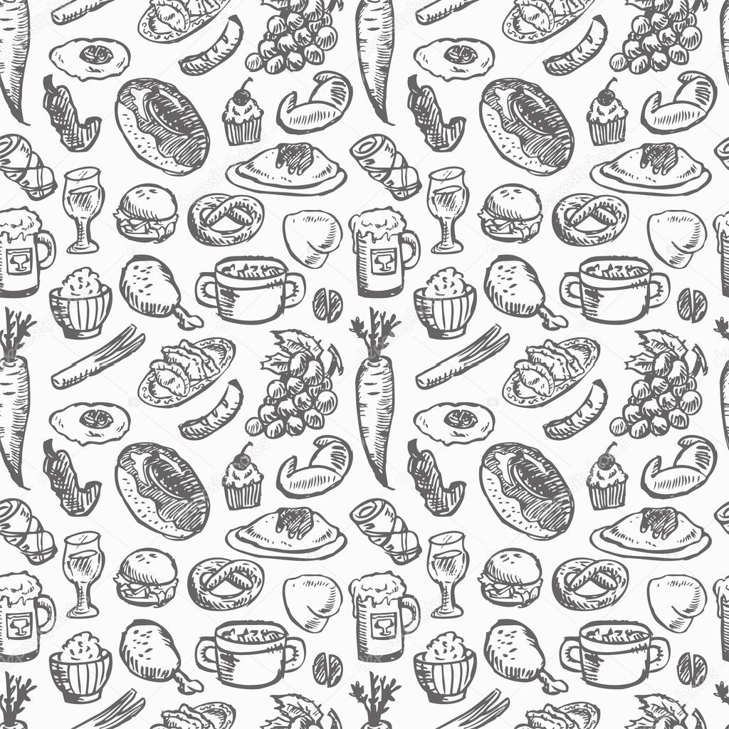 Food Pattern Background